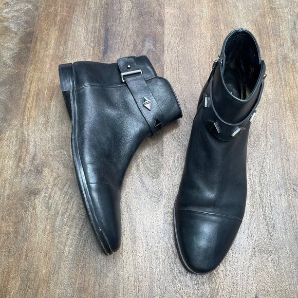 House of Harlow Ankle Boots Womens Size 39.5 US 8.5‎ Black Leather - Picture 4 of 11